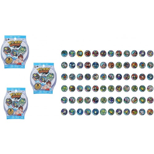 Yo-Kai - Espansioni x orologio yo kai offerta 3 bustine ogni bustina contiene 3 medaglie