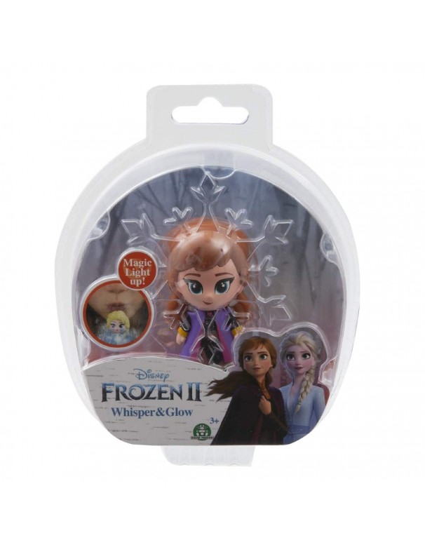 Disney Frozen 2 Whisper and Glow  Mini Doll Anna vestito da viaggio di Giochi Preziosi