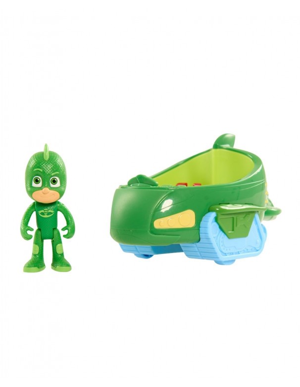 Super Pigiamini PJ Masks Veicolo Gecomobile con Personaggio Geco 