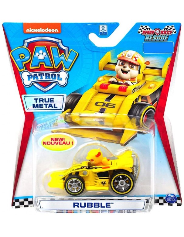  Spin Master Paw Patrol Rubble Ready Race Die Cast in Metallo 