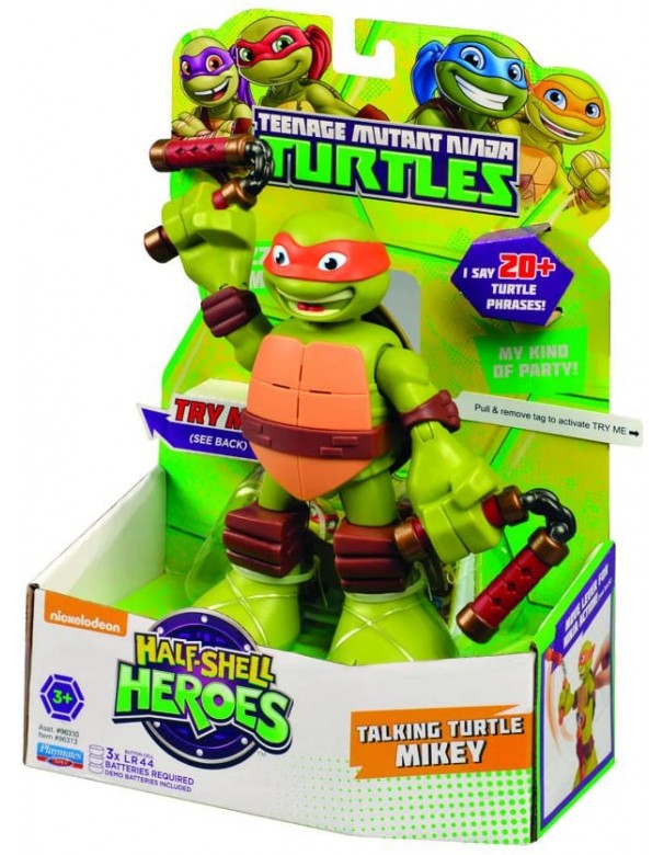 Turtles Mike Half-Shell Heroes Talking Tech Figura MICHELANGELO