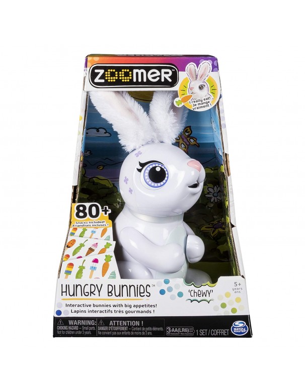 Zoomer Bunnies Chewy, coniglio interattivo di Spin Master