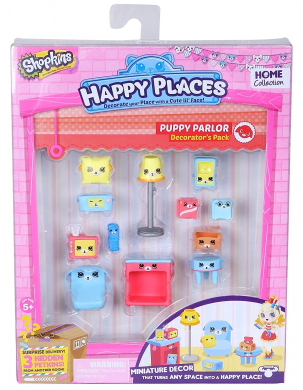 Shopkins Happy Places Decorator Pack Puppy Parlor di Giochi Preziosi HPH02512