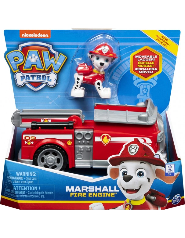 PAW PATROL, Veicolo Camion dei Pompieri di Marshall,Spin Master 6052310
