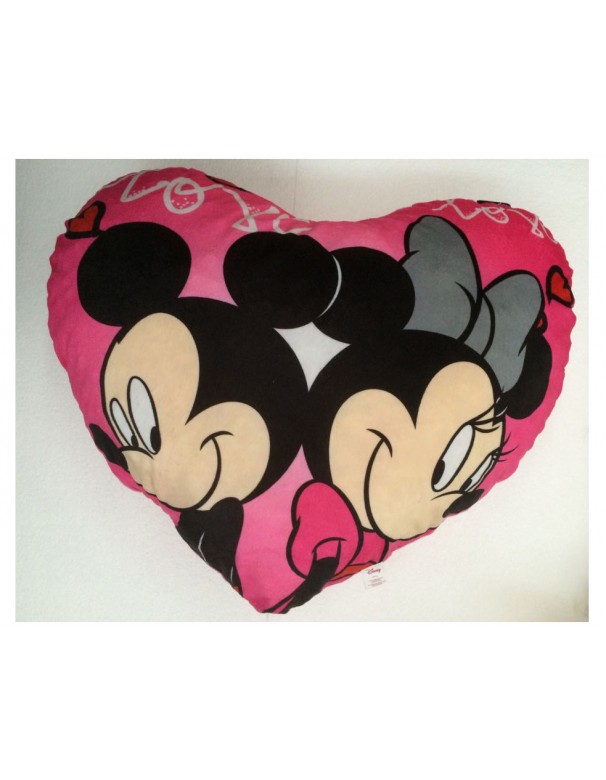 Peluche Topolino e Minnie  Cuore con scritta - Love  - dimensioni circa 75 x 65 cm 