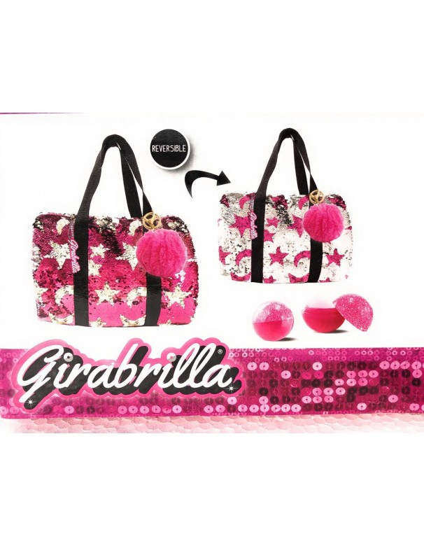 Girabrilla Zaino SPORT BAG COLORE FUCSIA - ROSA -  novità colori reversibili  - Girabrilla di Nice 02532