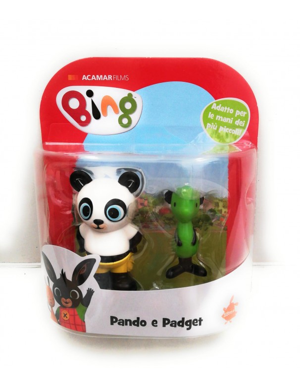 Bing, Coppia di Personaggi Pando e Padget, 8 cm di Giochi Preziosi BNG10300