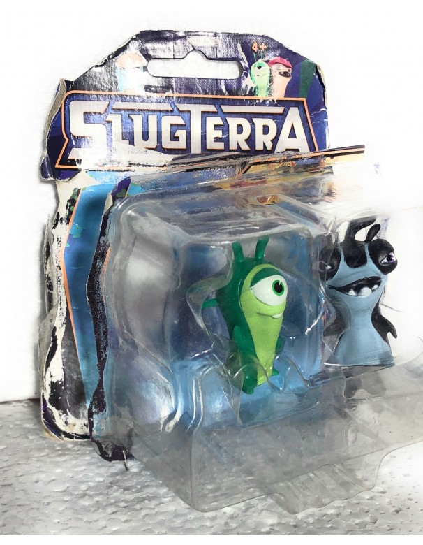 Slugterra Mini Figura 2 personaggi doc e apestosa - Pack DOC & STINKY - CONFEZIONE ROVINATA 