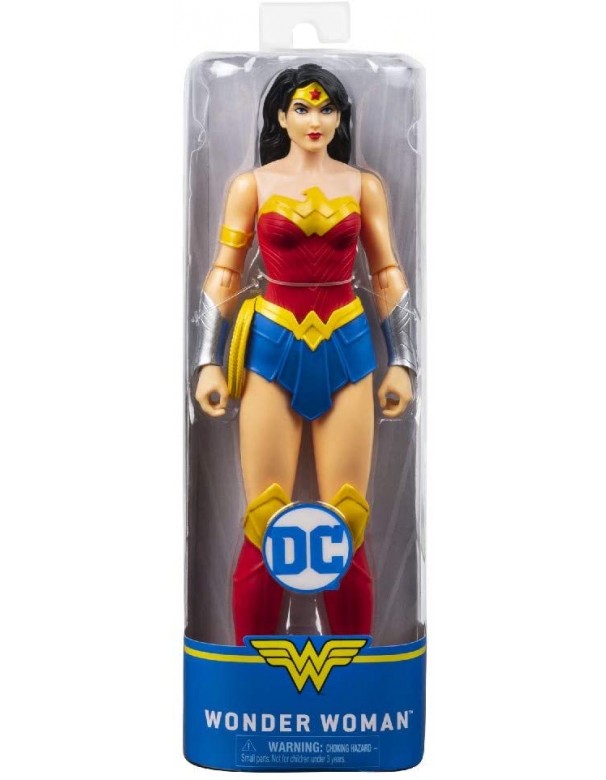 Justice League- DC Comics, WONDER WOMAN , Personaggio da 30 cm Articolato, dai 3 Anni, 6056902