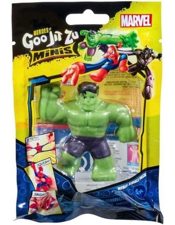 Heroes of Goo Jit Zu Mini Marvel Hulk 7 cm, Grandi Giochi GJM00100