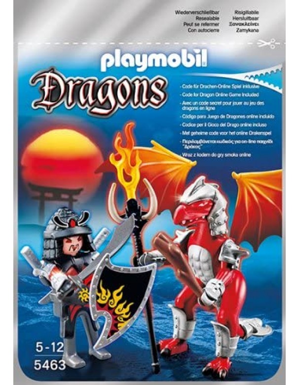  Playmobil 5463 - Drago Fuoco con Guerriero 