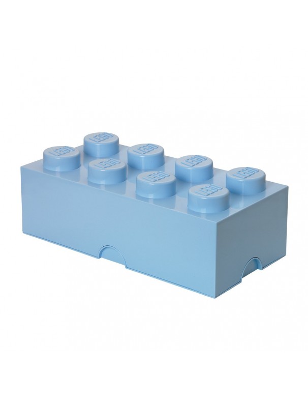 Lego  Contenitore 8 Brick, Plastica, Azzurro 