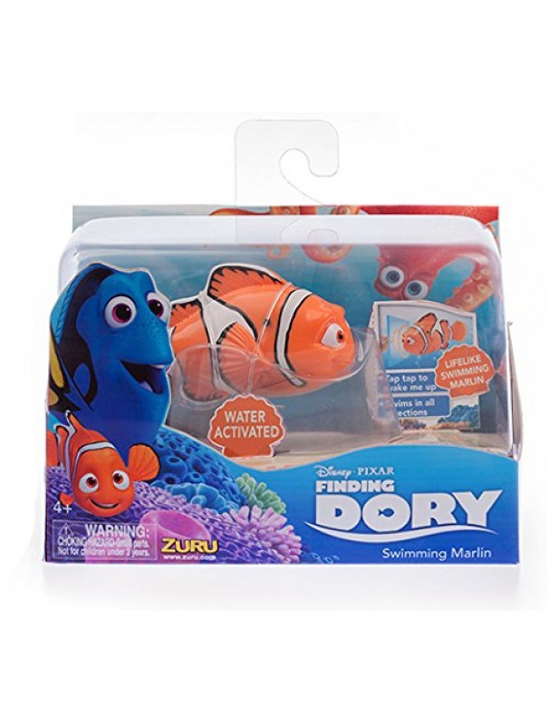 Disney Pixar - Alla Ricerca di Dory - Swimming Marlin - Personaggio che si Attiva nell'Acqua 