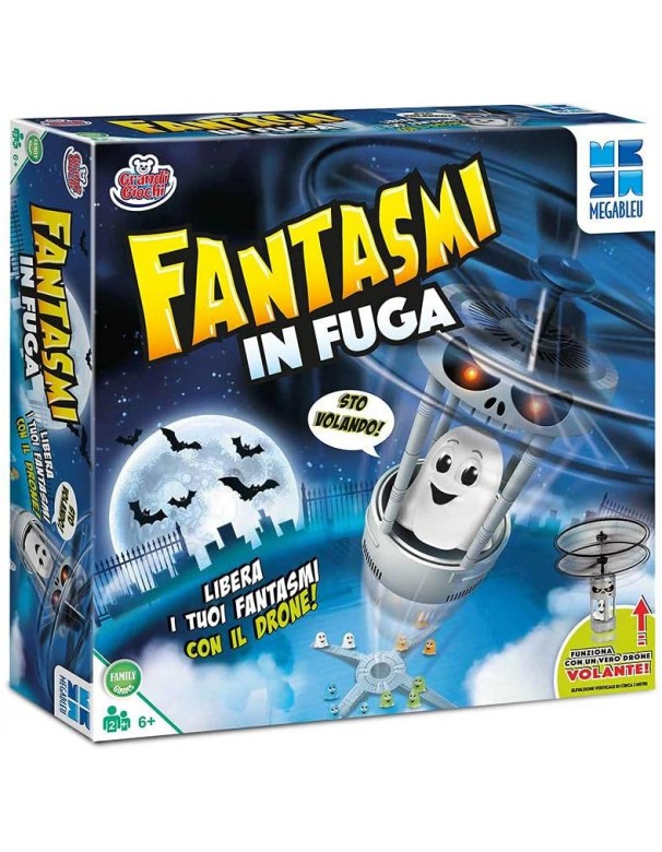 Fantasmi in Fuga- Gioco da Tavolo con Drone all'Interno della confezione, MB678581 Grandi Giochi