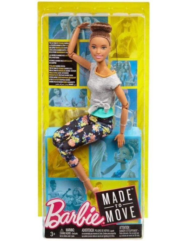 Barbie snodata con 22 punti di snodo e Abiti da Yoga di Mattel FTG83 