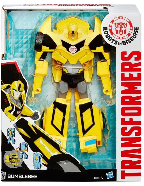 Hasbro - B0897ES0 Transformers Rid Hyper Change Personaggio Bumblebee B0067