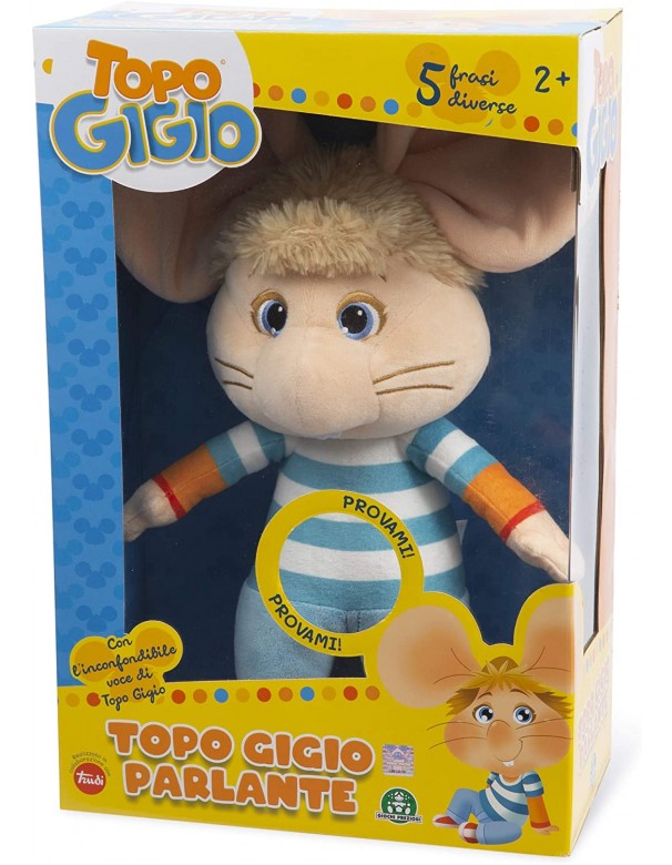 Topo Gigio Parlante in italiano, 38 cm circa, di Grandi Giochi TPG04000