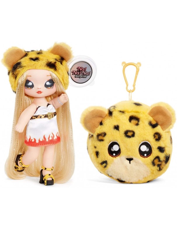 Na! Na! Na! Surprise 2-in-1 Fashion Doll And Plush Purse Series 3 – Jennel Jaguar( fiamma ) Giochi Preziosi NAA08000