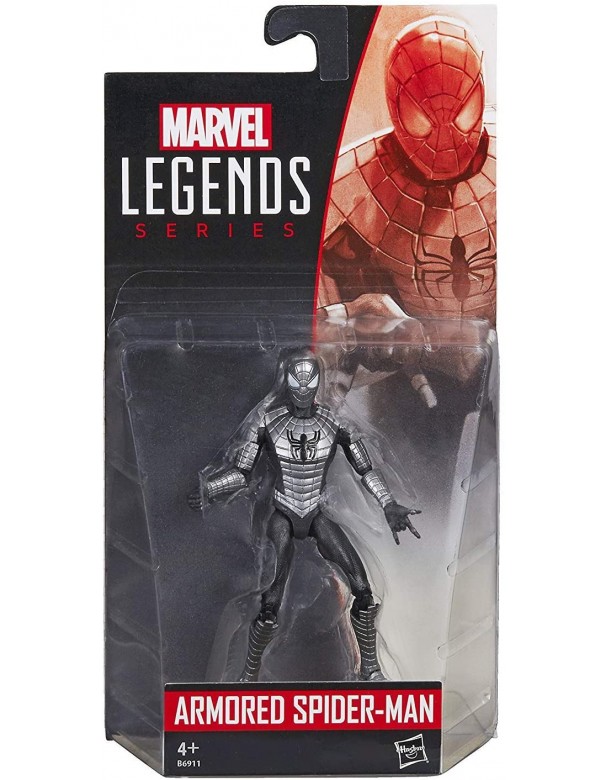Marvel Legends Series - Figura articolata ARMOURED SPIDER-MAN (ca.10 cm), Hasbro B6911-B6356