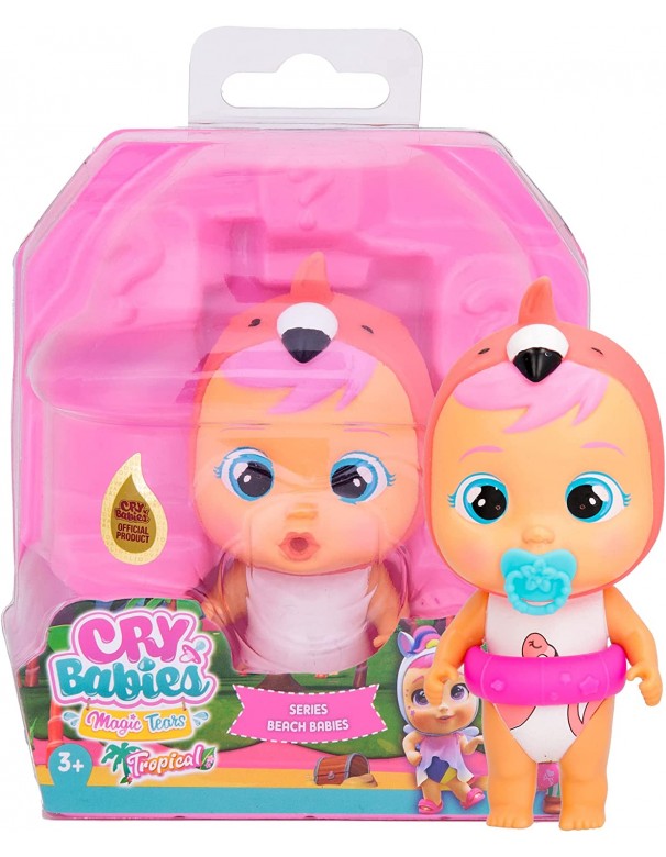 Cry Babies Magic Tears Tropical Beach Babies Fancy , Piange Lacrime Vere, IMC Toys 910355