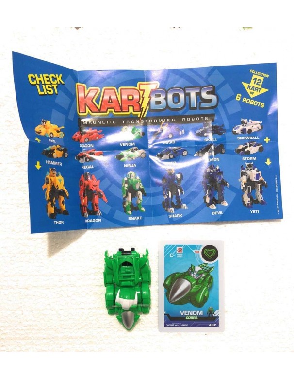 Kart Bots Kartbots Kar Tbots Trasforming Robots (Kartbots Venom ) L'ORIGINALE 