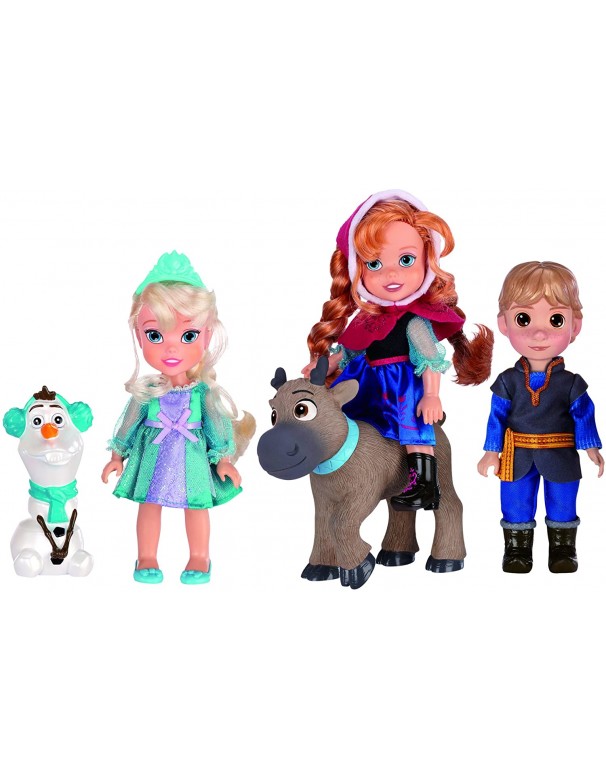 Disney Princess Frozen Set 5 Doll 18534 Bambole Mini collezzione