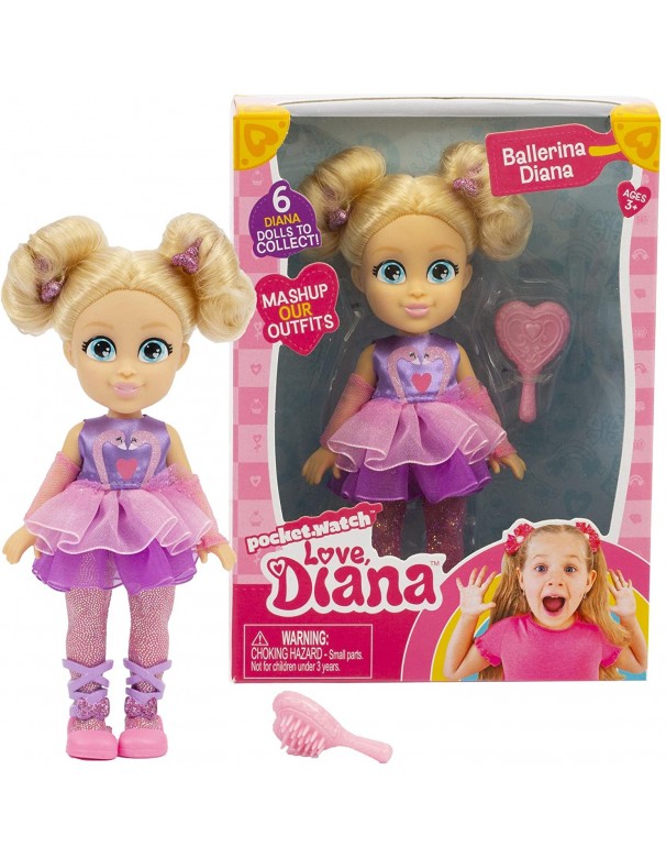Love Diana - Bambola vestito Ballerina  15 cm, Giochi Preziosi LVE06000 