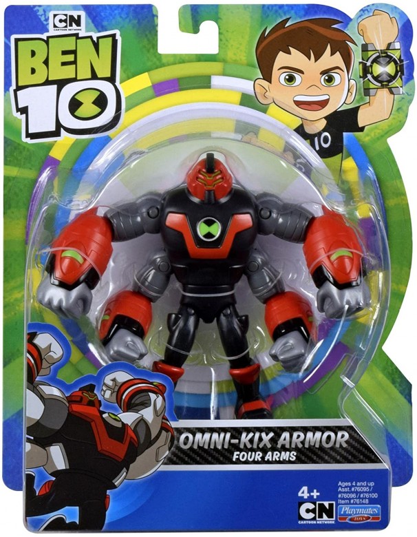 Ben 10 Action Figures  Omni-Kix Armor Four Arms, Giochi Preziosi BEN70800