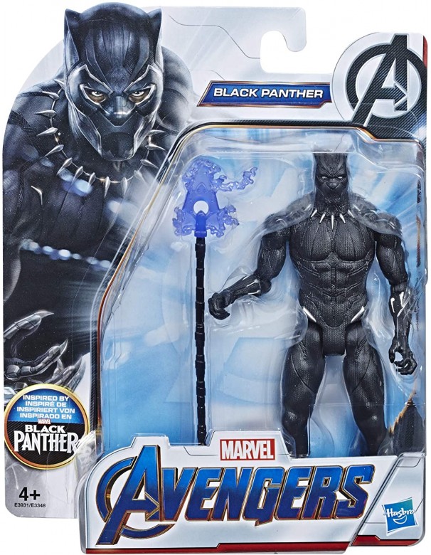 Hasbro Marvel Avengers - Black Panther Action Figure, 15 cm con Accessorio Incluso, basata sul film Endgame, E3931ES0 