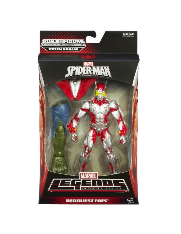 Spiderman 15 cm Marvel Legends Infinite Series Scarabeo A6660-A6655 di Hasbro