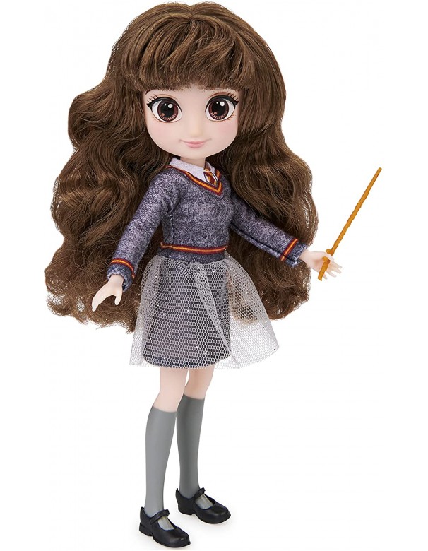 Harry Potter bambola articolata Hermione Granger 20cm, con bacchetta e divisa di Hogwarts 