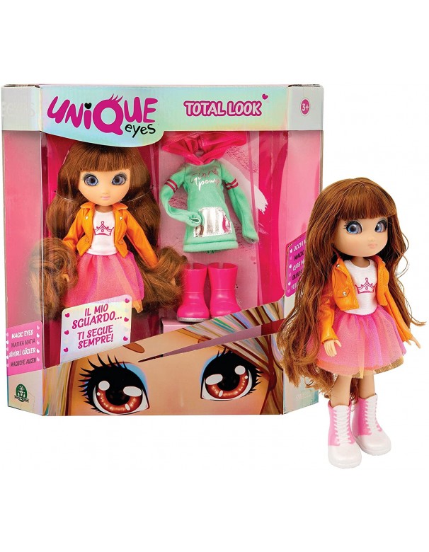 Unique Eyes -Bambola articolata alta 25cm, con occhi che seguono il tuo sguardo, Sophia  Fashion Doll con extra outfit, Giochi Preziosi MYM01000 
