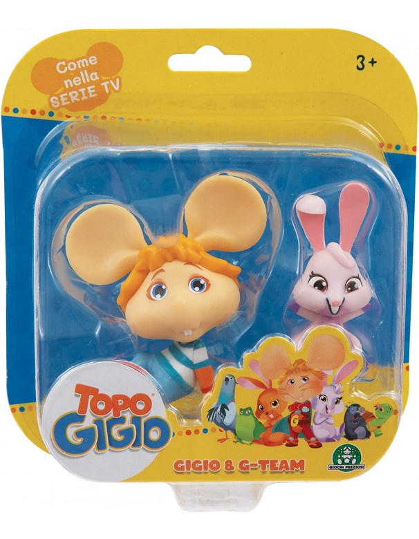 Topo Gigio-Mini Gigio & coniglietta rosa di Grandi Giochi TPG01000