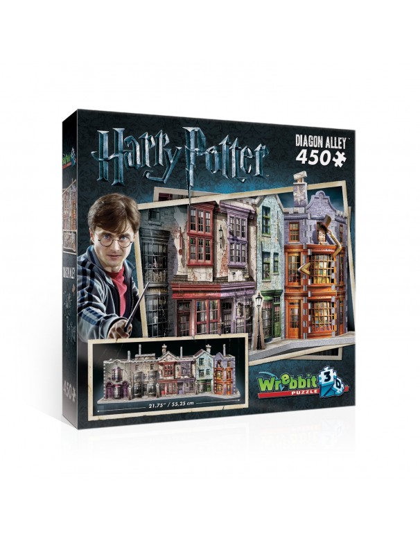Puzzle Harry Potter 3D Wrebbit W3D-1010 - Puzzle 3D Diagon Alley , 450 pezzi