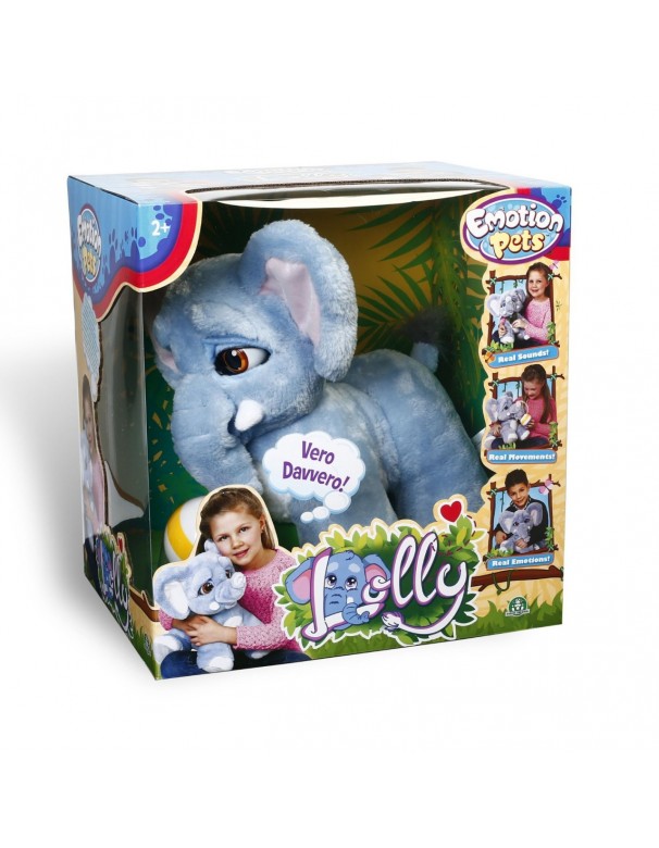 Emotion Pets, Lolly Elefante Peluche Interattivo Lolly elefante  - Lolly elefantino - con Palla di Giochi Preziosi CCP25070