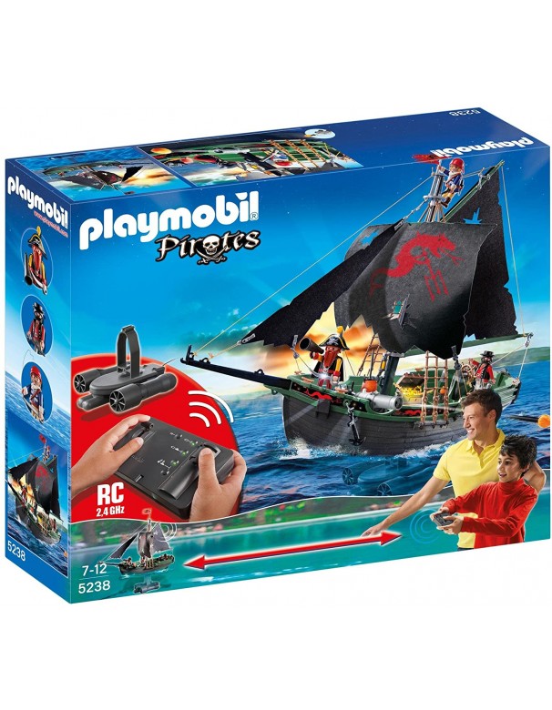  Playmobil 5238 - Veliero dei Pirati RC con Motore Subacqueo 