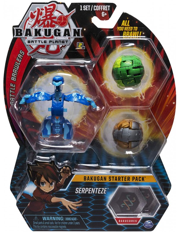 Bakugan NWE Serie Formata da 3 Bakugan Starter Pack Bakugan SEPENTEZE