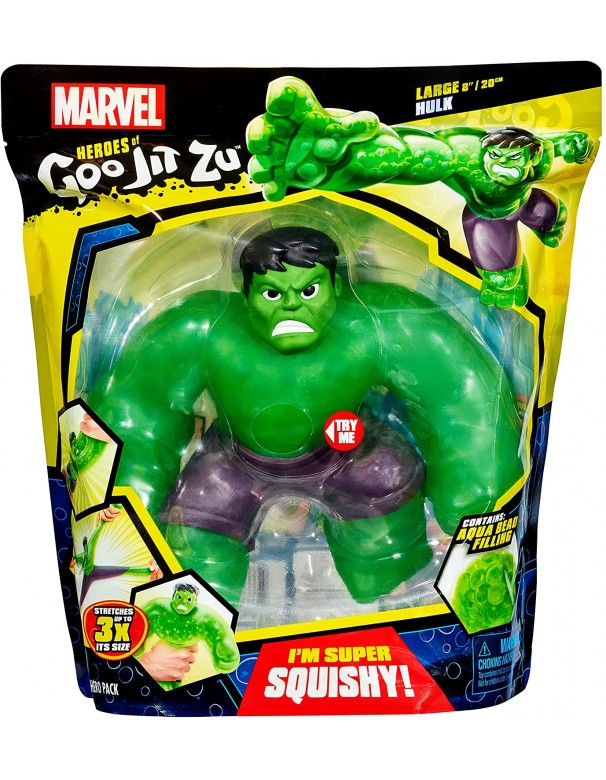 Heroes of Goo Jit Zu Marvel Hulk 13 cm, Grandi Giochi GJT04000