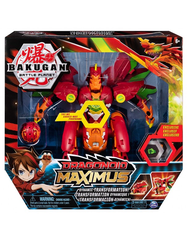 Bakugan- Dragonoid Maximus Drago Gigante Trasformabile di Spin Master 6051243 