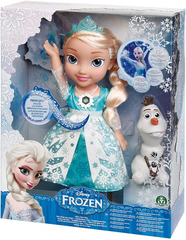 Frozen Principessa Elsa ed Olaf con Luci e Suoni Parla Anche Italiano