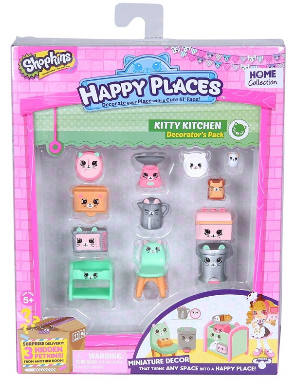 Shopkins Happy Places Decorator Pack Kitty Kitchen/cucina di Giochi Preziosi HPH02512