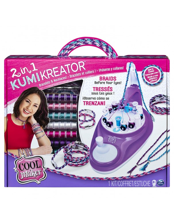 Cool Maker- KumiKreator 2 in 1, Macchina per Creare Braccialetti e Collanedi Spin Master 6053898 