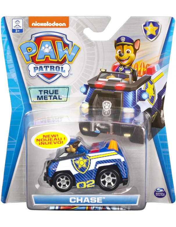  Spin Master Paw Patrol Chase Die Cast in Metallo 