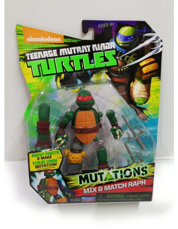  Ninja Turtles – 5583 – Mix N' Match – RAPH - RAFFAELLO MUTATIONS  – Personaggio D´Animazione Trasformabile 12 Cm  cod 90384 ass.90380