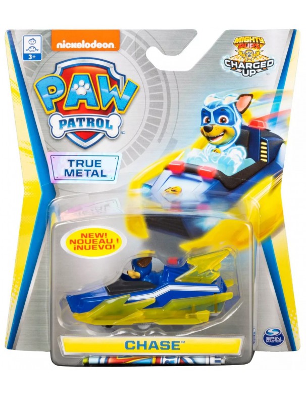  Spin Master Paw Patrol Chase Mighty Die Cast in Metallo 