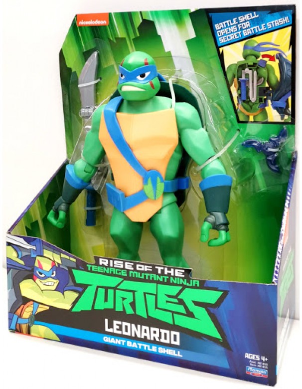 Turtles Giant Battle Shell Leonardo 81450 81455 - Tartaruga Ninja Leonardo Gigante 30 cm con guscio segreto x armi 