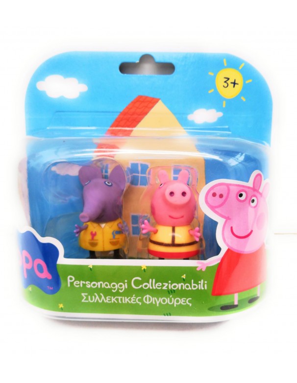 Peppa Pig - Coppia Personaggi Emily Elefante e Peppa Pig