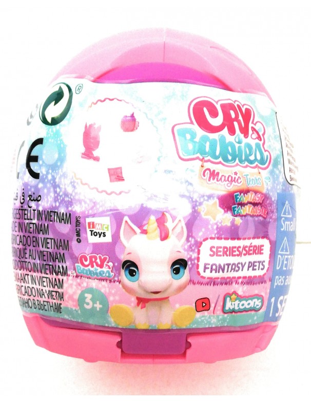Cry Babies Magic Tears serie Fantasy PETS , modello assortiti capsula color rosa IMC Toys 93331