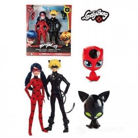 Bambola Ladybug e Cat Noir 27 cm  di Giochi Preziosi MRA16000