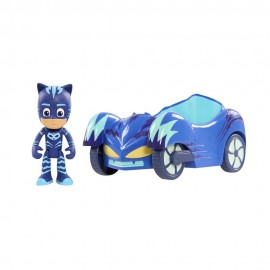 Super Pigiamini PJ Masks Veicolo Gattomobile con Personaggio Gattoboy